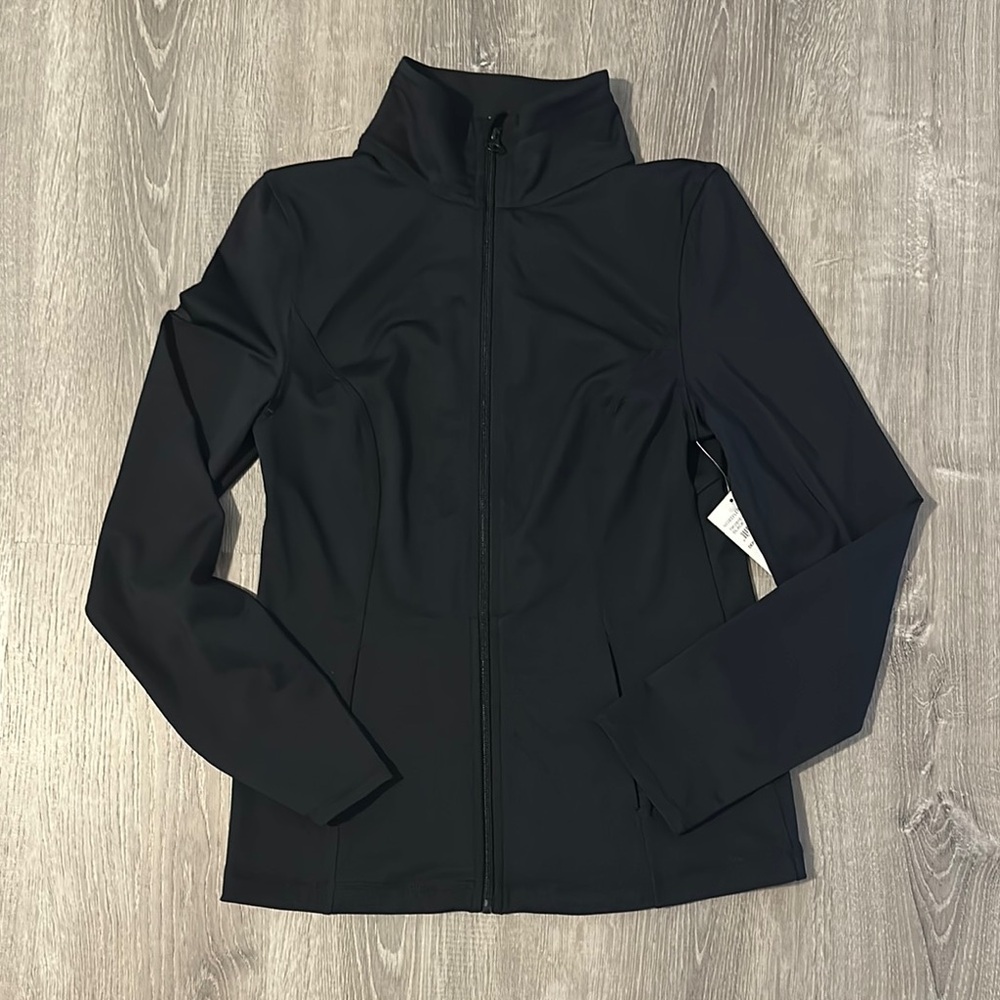 Z by Zella Women's Small Zip Up Long Sleeve Black Athleisure Jacket